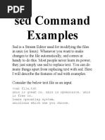 Sed Command Examples