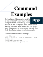 Sed Command Examples