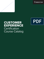 Forrester - Certification Customer Experience Certification Course Catalog
