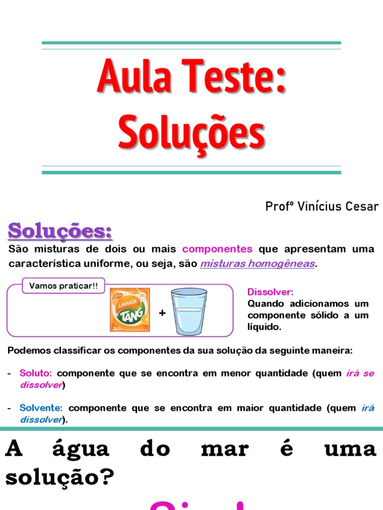 Aula Teste - Soluções | PDF | Artes Linguísticas e Disciplina | Autoajuda