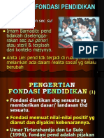 Fondasi-Fondasi Pendidikan: Sui Generi