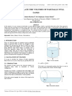 HOW TO CALCULATE THE VOLUMES OF PARTIALLY FULL TANKS