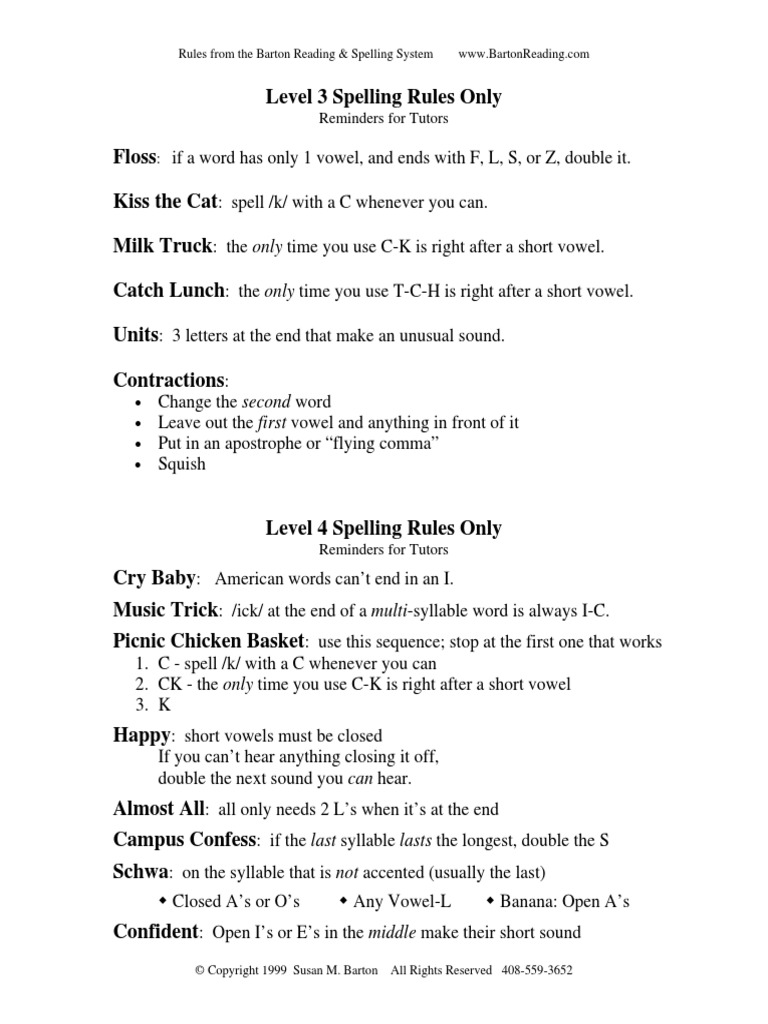 Barton Reading And Writing System