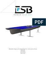 Hydrofoil Design and Optimization for a Solar Powered Boat
