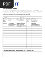 GDC CPD Activity Log Template Guide | PDF | Professional Development ...