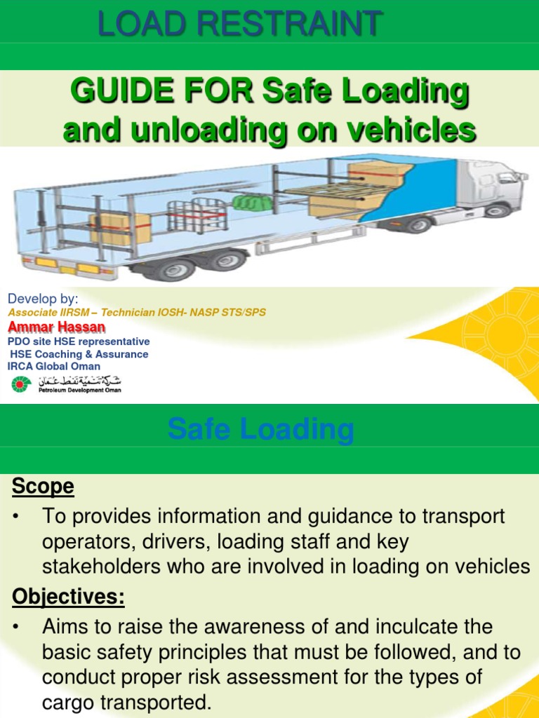 Top Rated Loading And Unloading Checklist