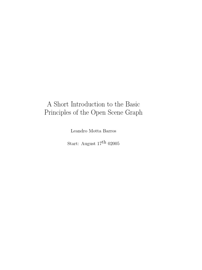 Introduction to Open Scene Graph Basics | PDF | C++ | Software Engineering