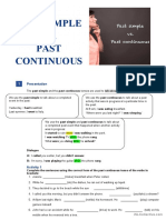 Past Simple VS. Past Continuous: Presentation