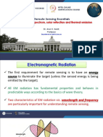 Remote Sensing Essentials: Electromagnetic Spectrum, Solar Reflection and Thermal Emission