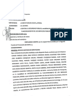 Dispocisión de Investigación A 8 Dirigentes de Cajamarca