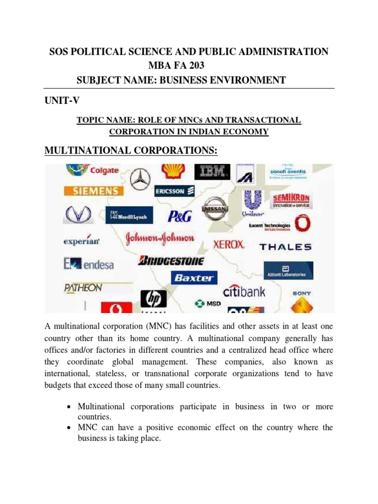 Full Meaning Of Mncs In Lucknow