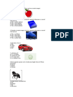 Examen Ingles Grado 5º