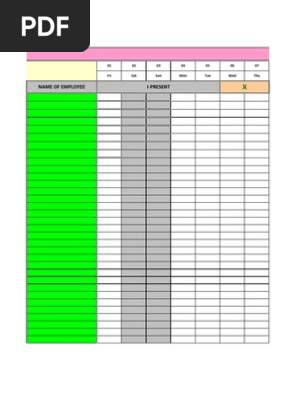 Attendance Register