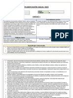 Planificación Anual 2023: Unidad 1