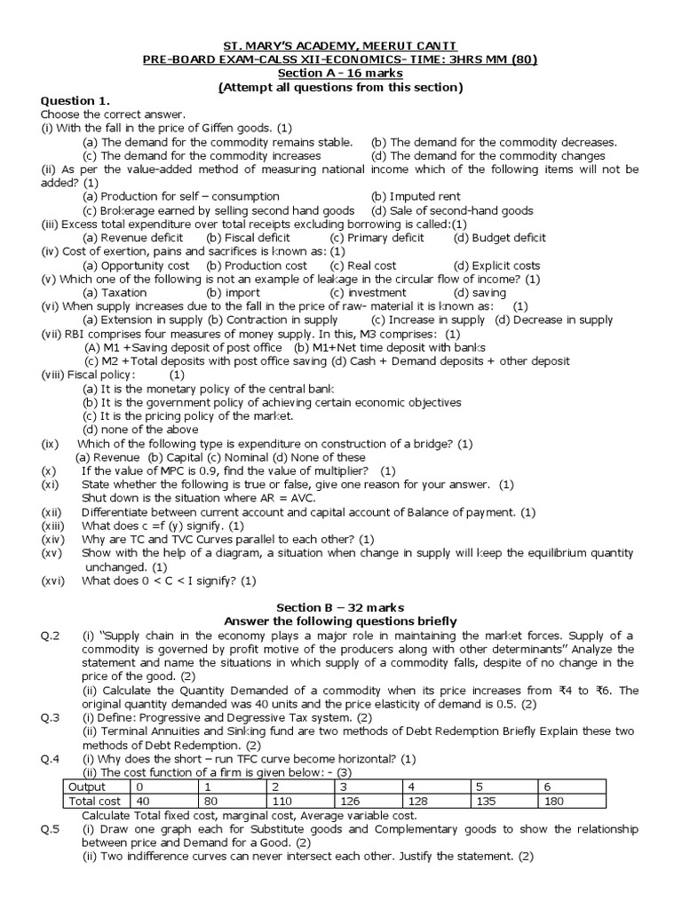 st-mary-s-academy-meerut-cantt-pre-board-exam-calss-xii-economics