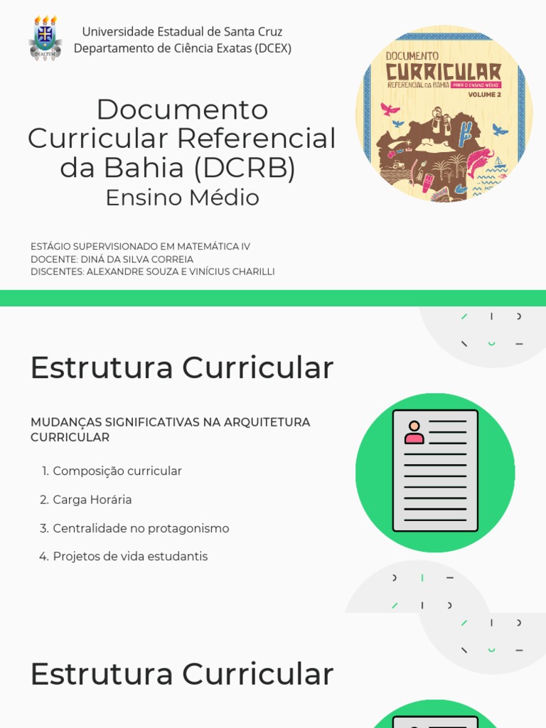 DCRB Bahia: Currículo de Matemática | PDF | Matemática | Geometria
