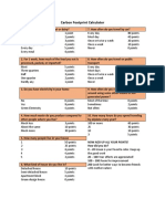 Carbon Footprint Calculator