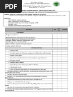 APhA Injection Technique Assessment Form | PDF | Injection (Medicine ...