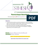4 - Pharmacology of Anaesthesia (Updated)