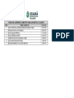 Curso de Aperfeiçoamento para Escrivão Classe B: ORD Nome Completo DT Nasc