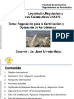Tema 13 - Regulación para La Certificación y Operación de Aerodromos