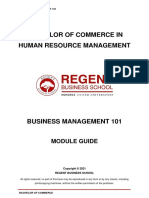 Bachelor of Commerce in Human Resource Management: Module Guide