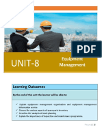 CONSTRUCTION MANAGEMENT - Equipment Management