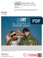 Pista General - Acceso B: Ap Live Presenta Nicky Jam, Manuel Turizo, Y Mas en Marenostrum Fuengirola