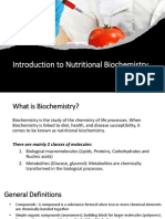 Introduction To Nutritional Biochemistry