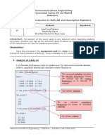 Analysis of A Data Set