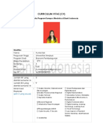 Curriculum Vitae (CV) : Calon Peserta Program Kampus Merdeka Di Bank Indonesia
