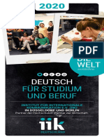 IIK - Deutschkurse Fuer Studium Und Beruf - 2020 - Ausfuehrliche Broschuere
