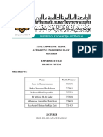 Final Laboratory Report Automotive Engineering Lab Iv MECH 4119