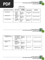 Sports Club Annual Plan 2022 2023