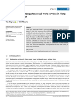 Family-Centered Kindergarten Social Work Services in Hong Kong: A Pilot Project