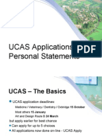 UCAS Applications & Personal Statements