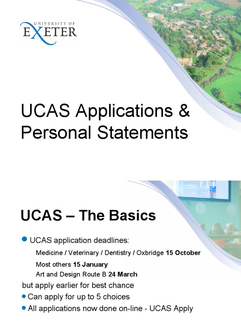 UCAS Application Tips and Deadlines | PDF | University And College ...
