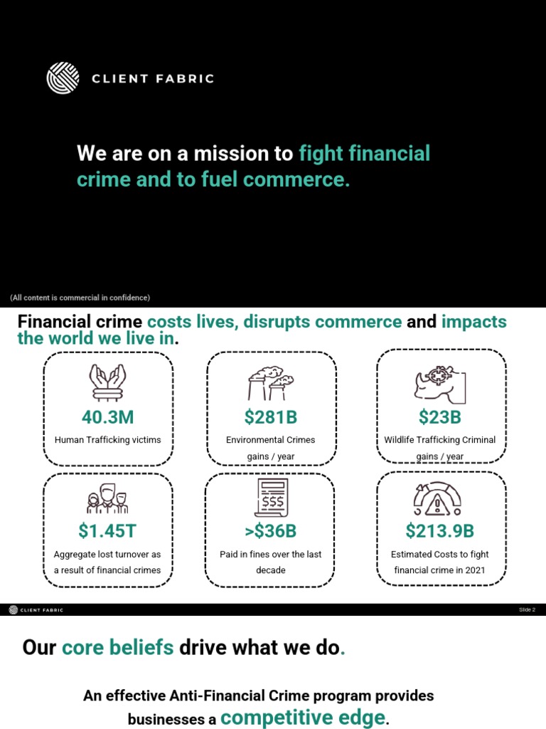 Fueling the fight against financial crime client fabric launches