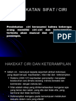 Pendekatan Sifat / Ciri