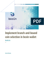 Implement branch-and-bound coin selection in bcoin wallet