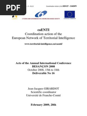 Caenti16 Acts Besancon Sustainable Development Intelligence