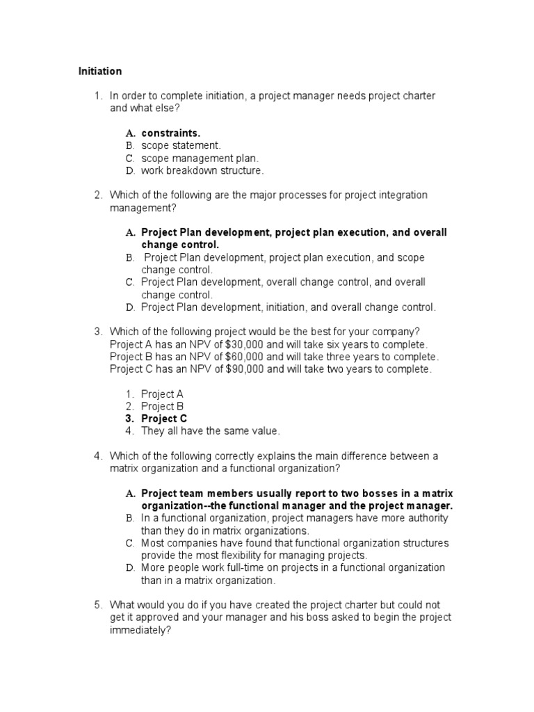 Project Management Initiation and Planning Guide | PDF | Project ...