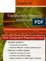 Chapter 4A: Transforming Data Into Information