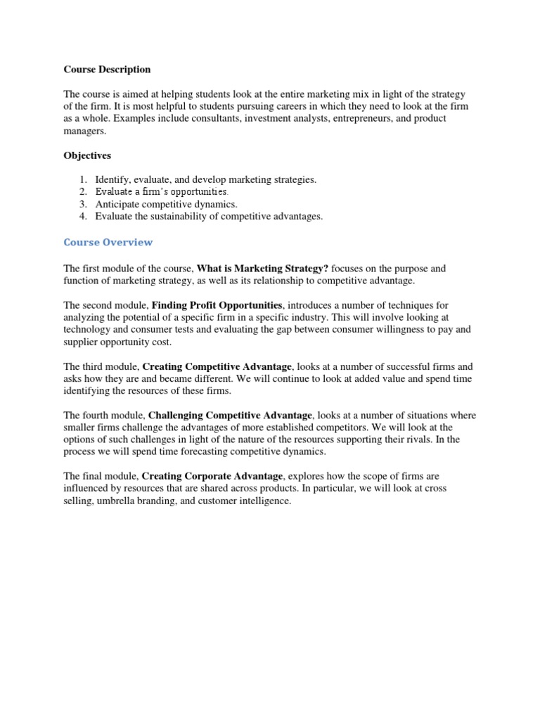 Marketing | PDF | Strategic Management | Marketing Strategy