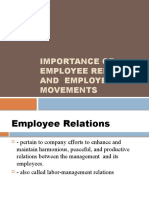 Importance of Employee Relations and Employee Movements