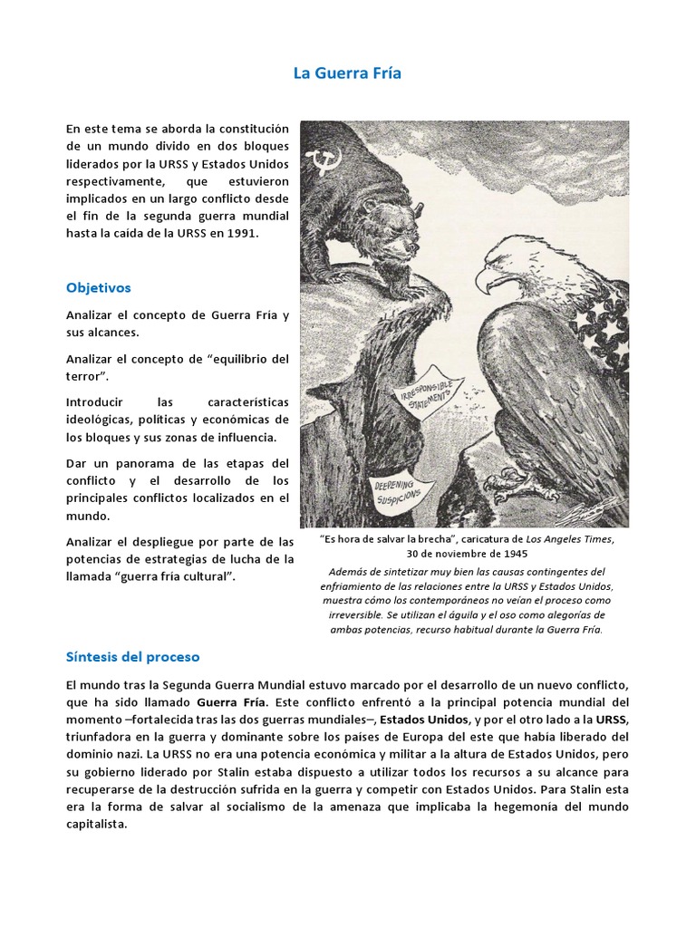 Análisis de la Guerra Fría | PDF | Guerra Fría | Unión Soviética