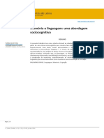 Memória e linguagem: uma abordagem sociocognitiva