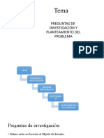 Preguntas y Problema de Investigación