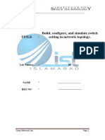 Title Build, Configure, and Simulate Switch Setting in Network Topology