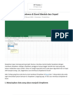 Cara Membuat Dropdown Di Excel Mudah Dan Cepat!: 1. Menyiapkan Data Yang Akan Menjadi Dropdown